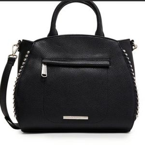 Steve Madden Black Stud Crossbody Satchel